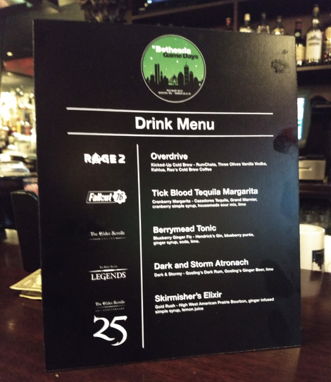 Bethesda did not go easy on the bartenders.